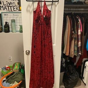 Red Velvet Gown